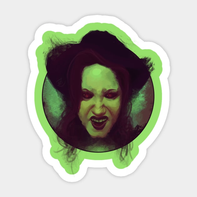 Wicked Witch Sticker by z0mbi